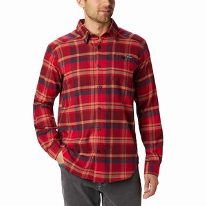 Columbia Cornell Woods™ Flannel Långärmad Tröja Herr Röda (ISBXO6572)